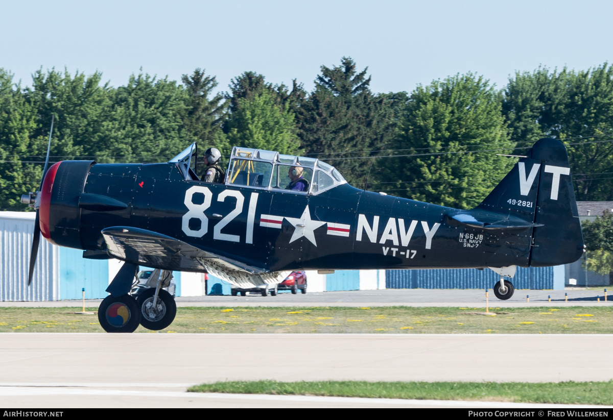 Aircraft Photo of N66JB / 49-2821 | North American T-6G Texan | USA - Navy | AirHistory.net #486915