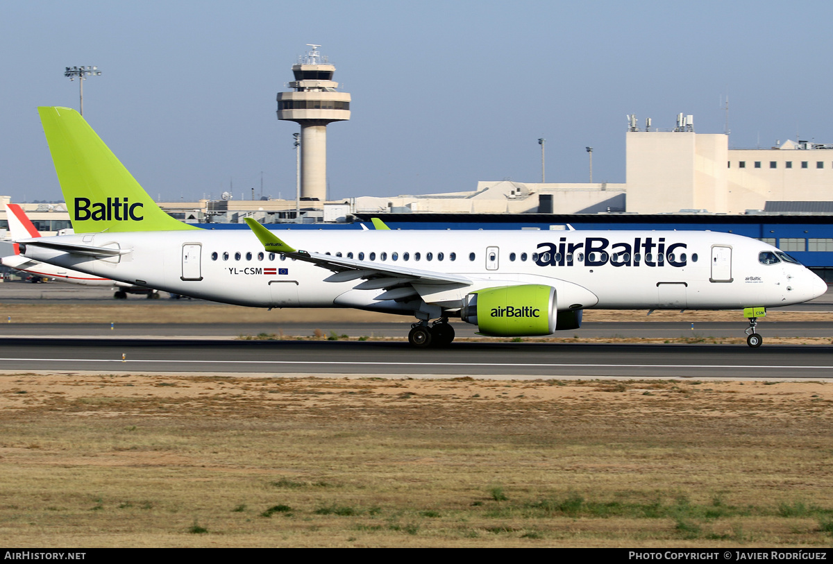 Aircraft Photo of YL-CSM | Airbus A220-371 (BD-500-1A11) | AirBaltic | AirHistory.net #486922