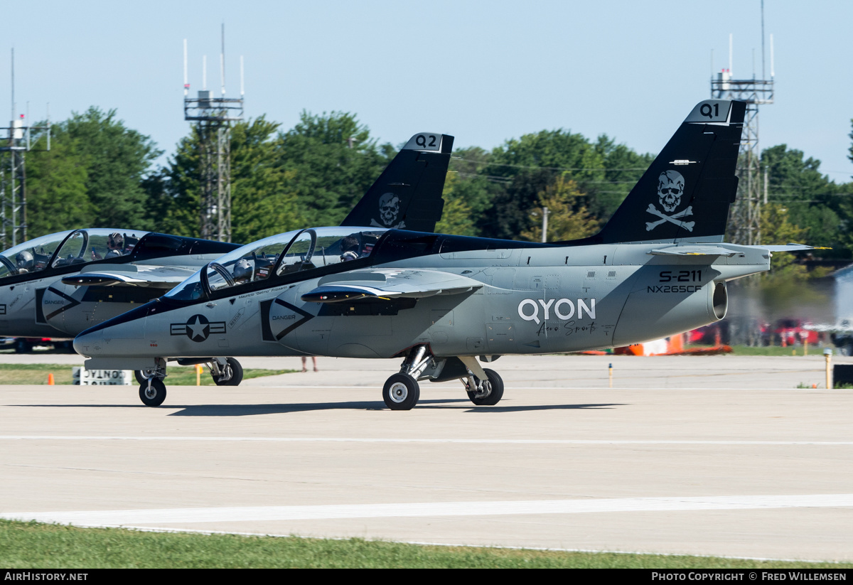 Aircraft Photo of N265CF / NX265CF | SIAI-Marchetti S-211 | Qyon Aero Sports | USA - Navy | AirHistory.net #486941