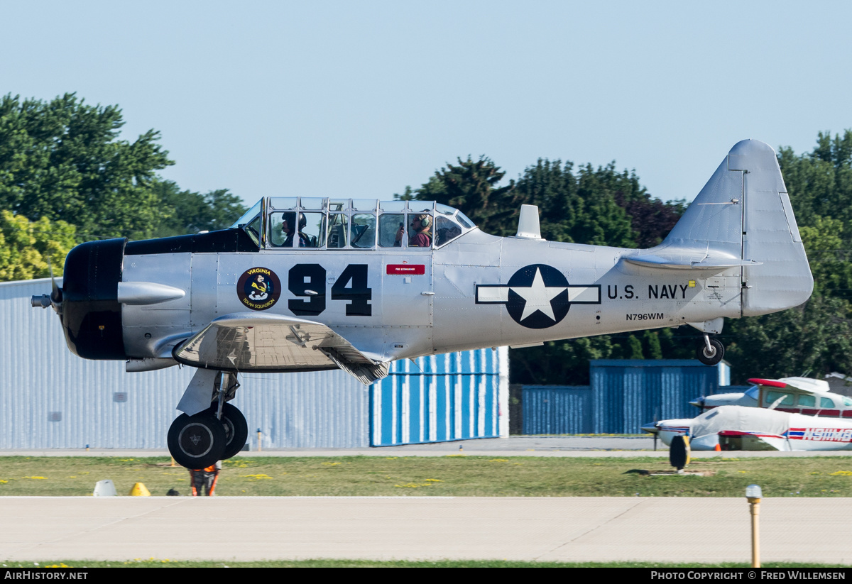 Aircraft Photo of N796WM | North American AT-6D Texan | USA - Navy | AirHistory.net #486952