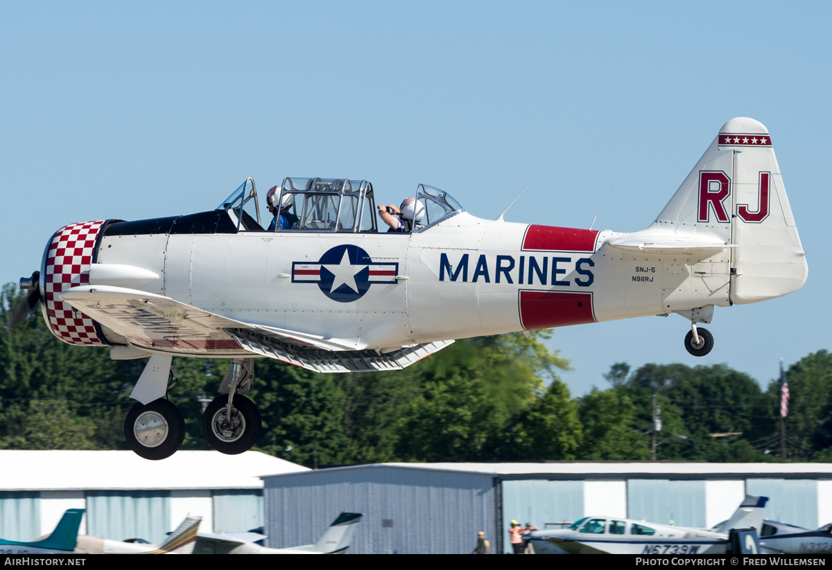 Aircraft Photo of N98RJ / 90752 | North American SNJ-5C Texan | USA - Marines | AirHistory.net #486973