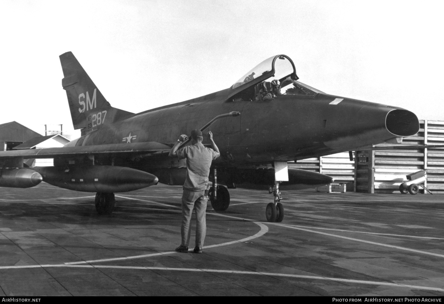 Aircraft Photo of 56-3287 / AF63-287 | North American F-100D Super Sabre | USA - Air Force | 308 TFS | AirHistory.net #486982