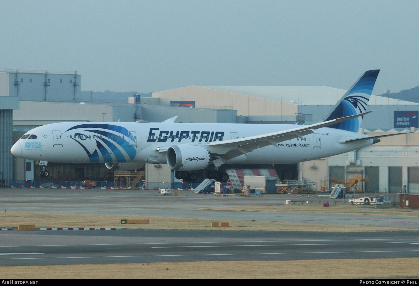 Aircraft Photo of SU-GET | Boeing 787-9 Dreamliner | EgyptAir | AirHistory.net #487036