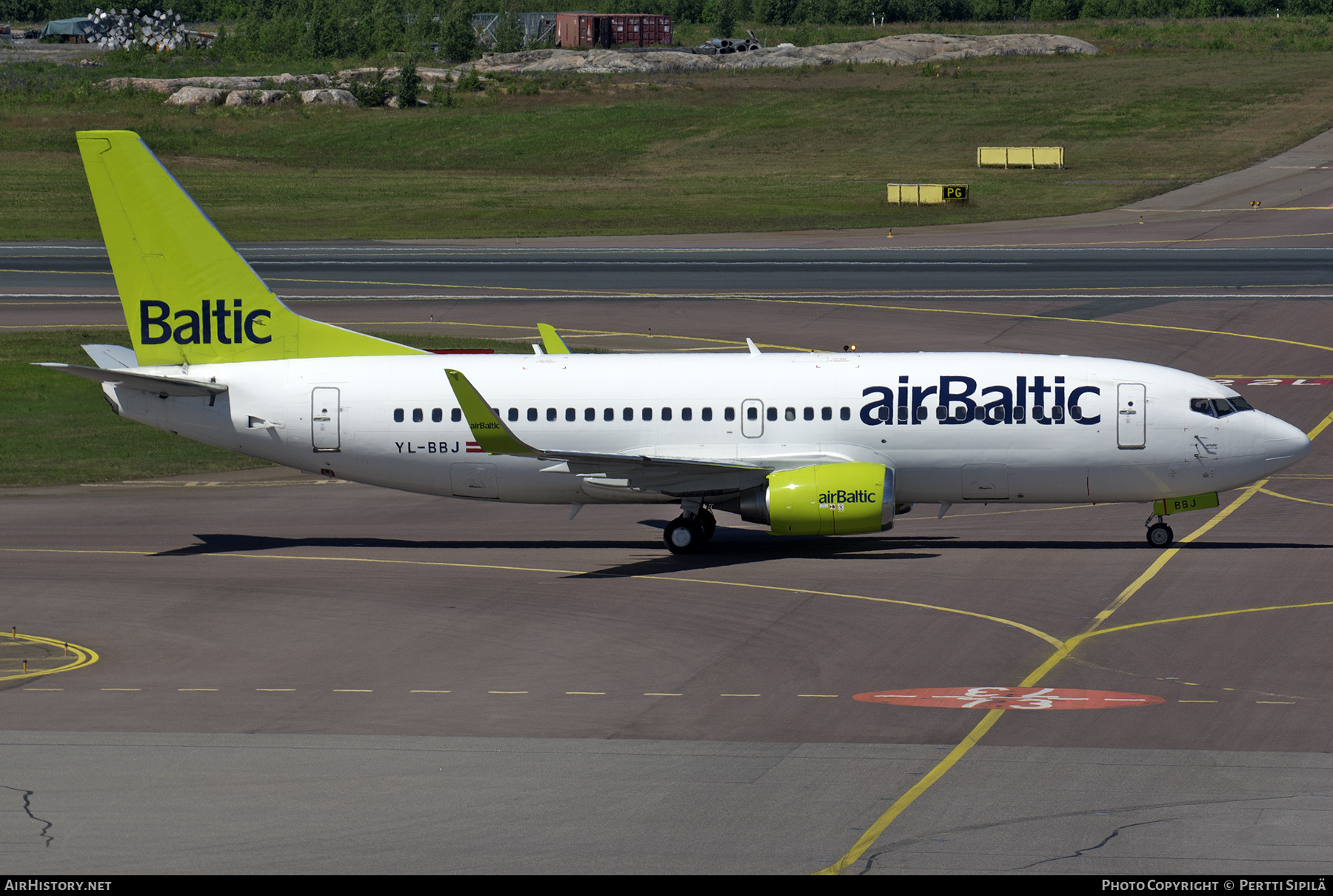 Aircraft Photo of YL-BBJ | Boeing 737-36Q | AirBaltic | AirHistory.net #487115