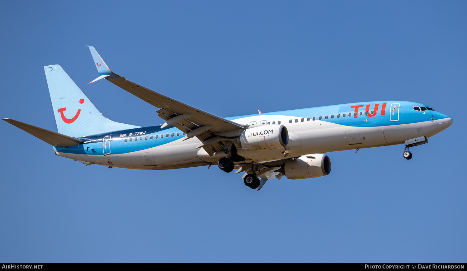 Aircraft Photo of G-TAWJ | Boeing 737-8K5 | TUI | AirHistory.net #487166