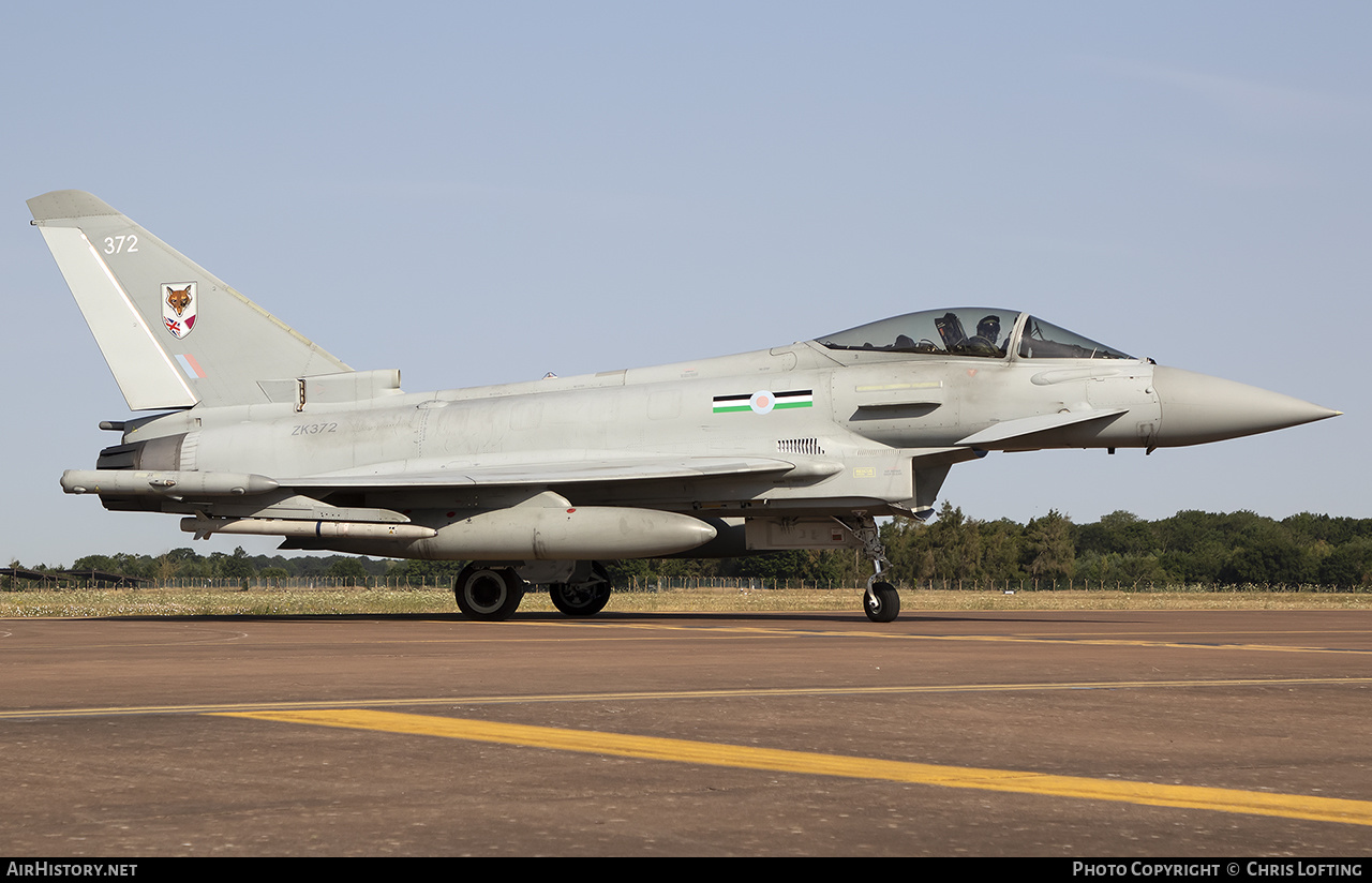 Aircraft Photo of ZK372 | Eurofighter EF-2000 Typhoon FGR4 | UK - Air Force | AirHistory.net #487170