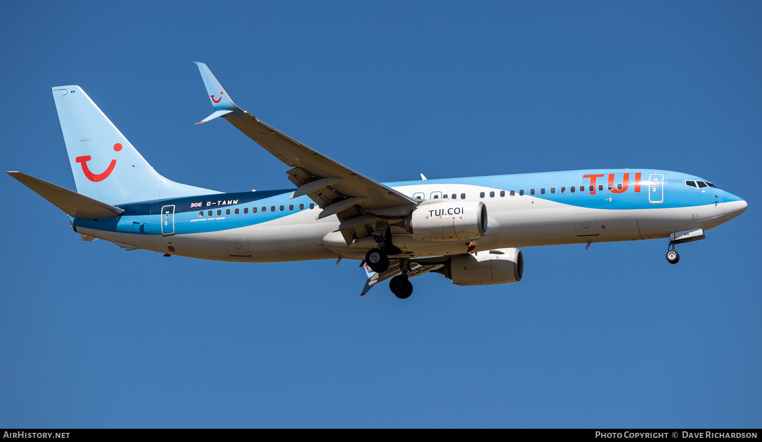 Aircraft Photo of G-TAWW | Boeing 737-8K5 | TUI | AirHistory.net #487188
