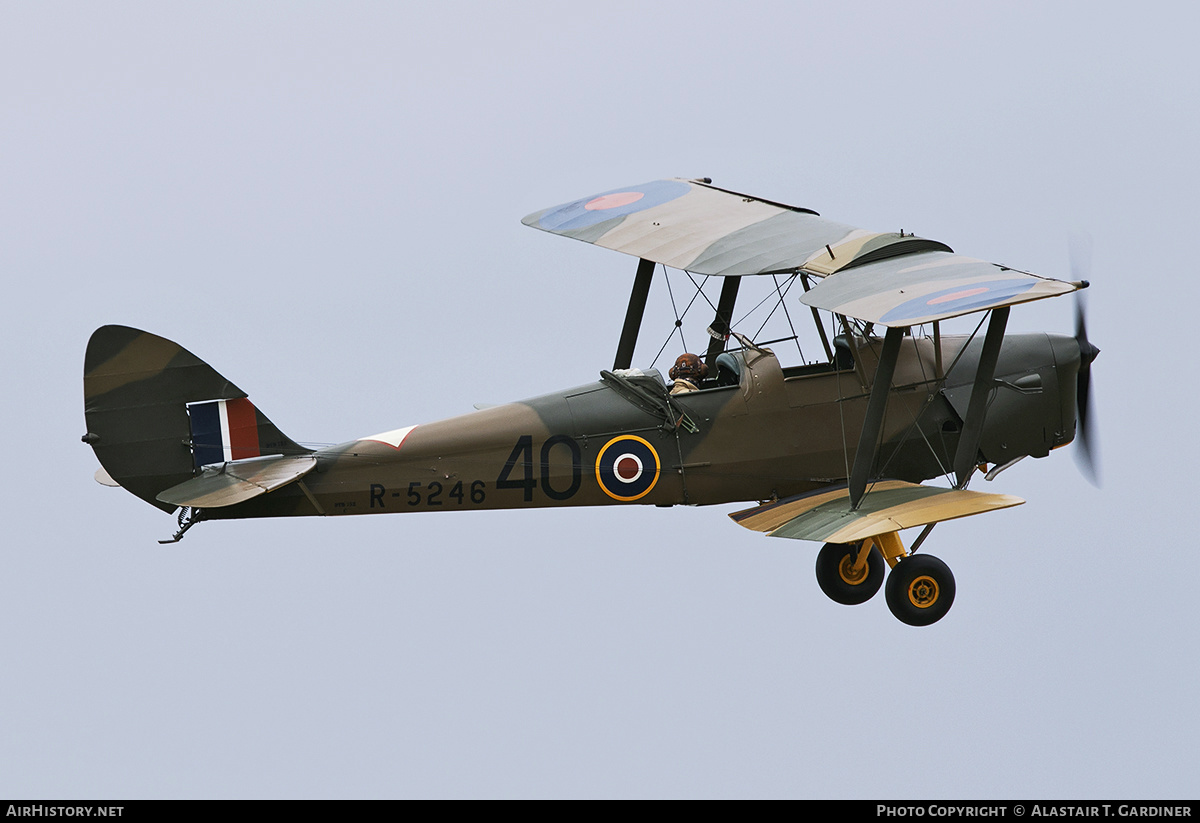 Aircraft Photo of G-AMIV / R5246 | De Havilland D.H. 82A Tiger Moth | UK - Air Force | AirHistory.net #487197