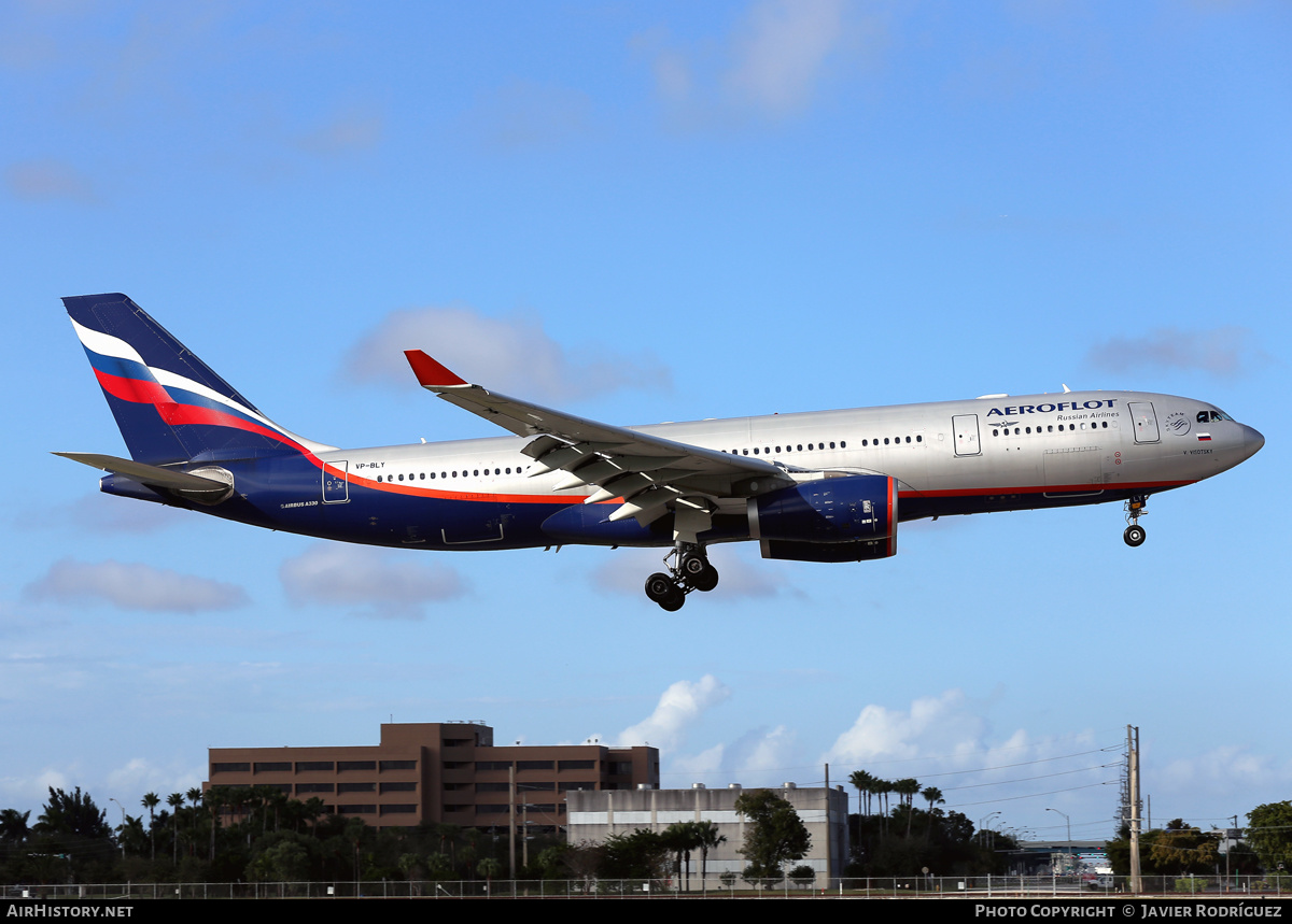 Aircraft Photo of VP-BLY | Airbus A330-243 | Aeroflot - Russian Airlines | AirHistory.net #487221