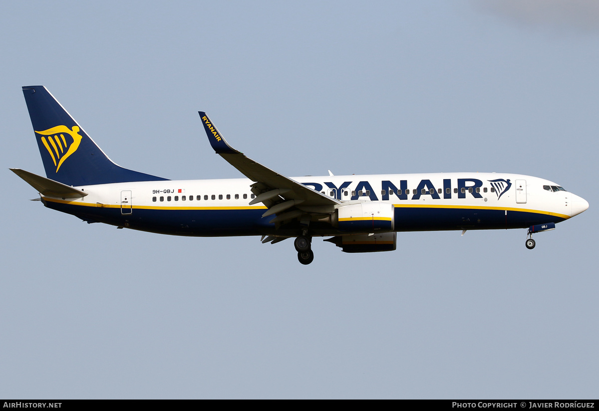 Aircraft Photo of 9H-QBJ | Boeing 737-8AS | Ryanair | AirHistory.net #487248