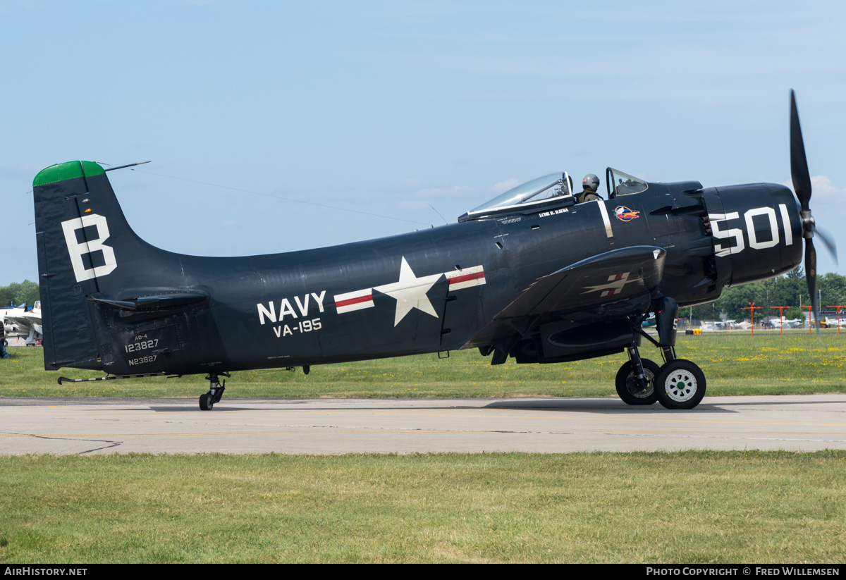 Aircraft Photo of N23827 / 123827 | Douglas AD-4N Skyraider | USA - Navy | AirHistory.net #487293