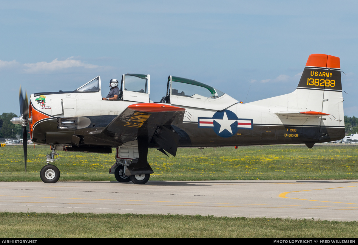 Aircraft Photo of C-GDKR / 138289 | North American T-28B Trojan | USA - Army | AirHistory.net #487303