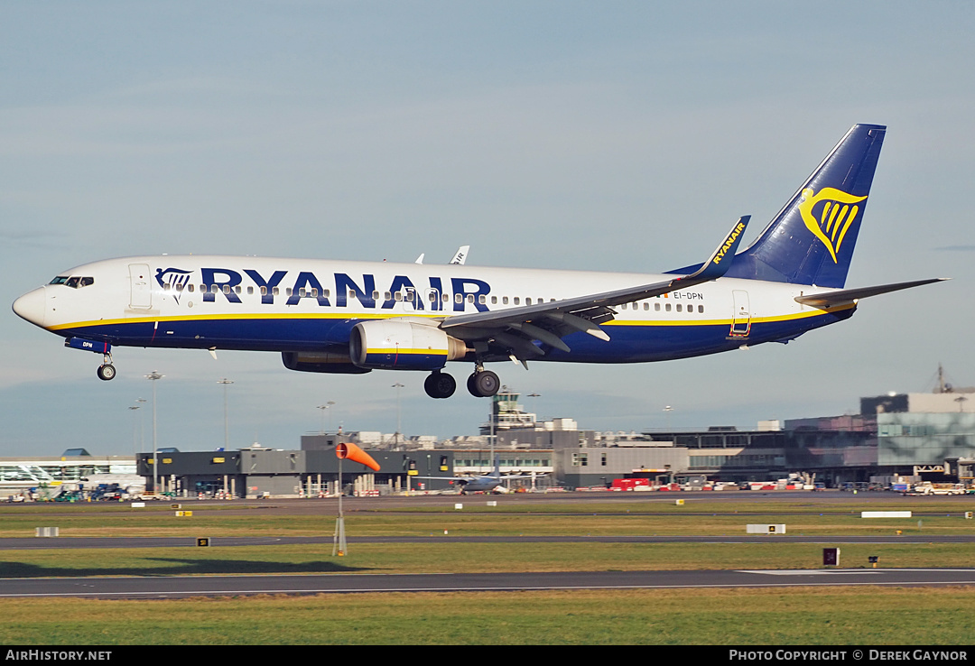Aircraft Photo of EI-DPN | Boeing 737-8AS | Ryanair | AirHistory.net #487354