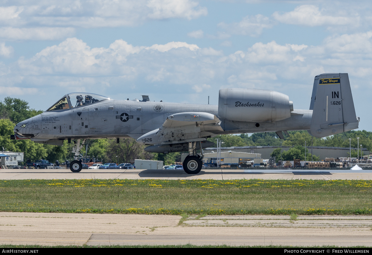 Aircraft Photo of 78-0626 / AF78-626 | Fairchild A-10C Thunderbolt II | USA - Air Force | AirHistory.net #487371
