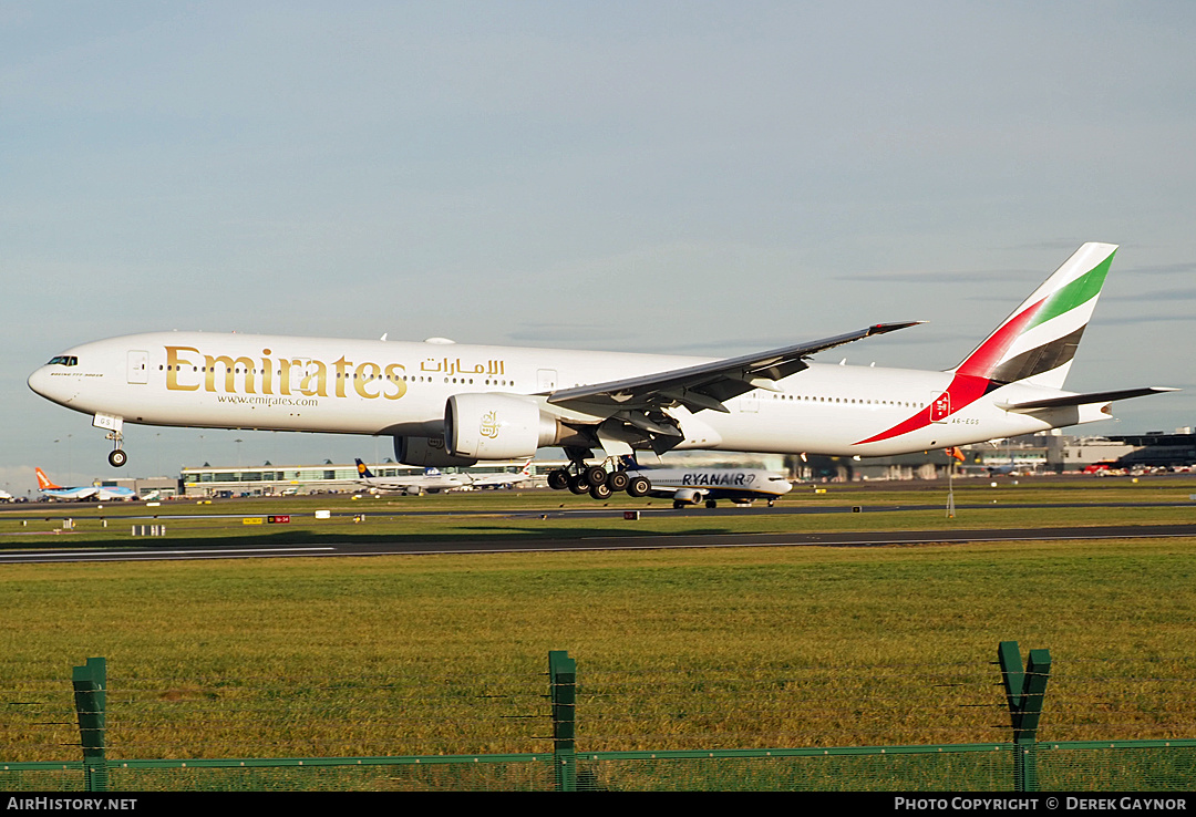 Aircraft Photo of A6-EGS | Boeing 777-31H/ER | Emirates | AirHistory.net #487374