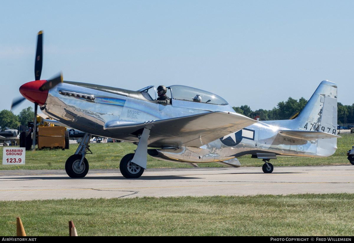 Aircraft Photo of N74978 / NL74978 / 474978 | North American P-51D Mustang | USA - Air Force | AirHistory.net #487395