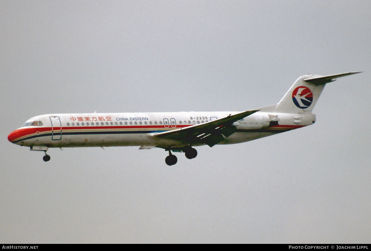 Aircraft Photo of B-2235 | Fokker 100 (F28-0100) | China Eastern Airlines | AirHistory.net #487410