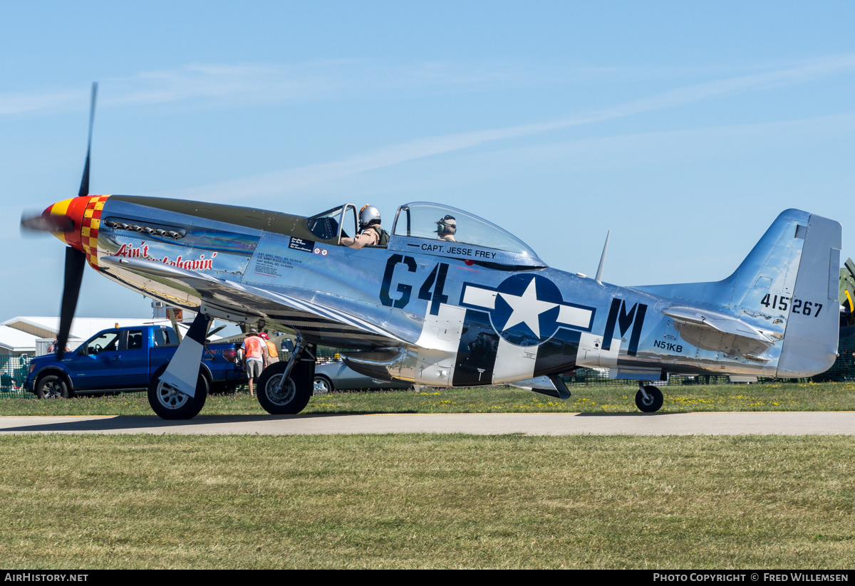 Aircraft Photo of N51KB / 415267 | North American P-51D Mustang | USA - Air Force | AirHistory.net #487415