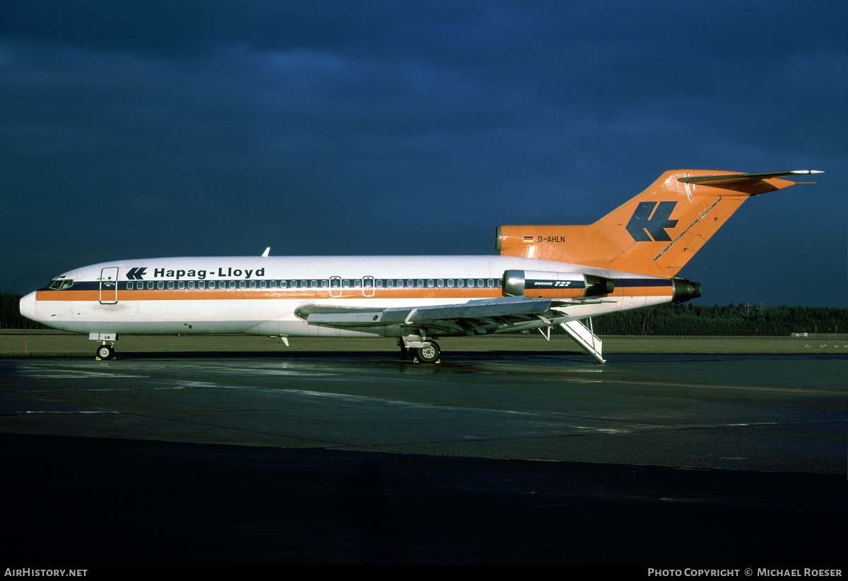 Aircraft Photo of D-AHLN | Boeing 727-81 | Hapag-Lloyd | AirHistory.net #487420