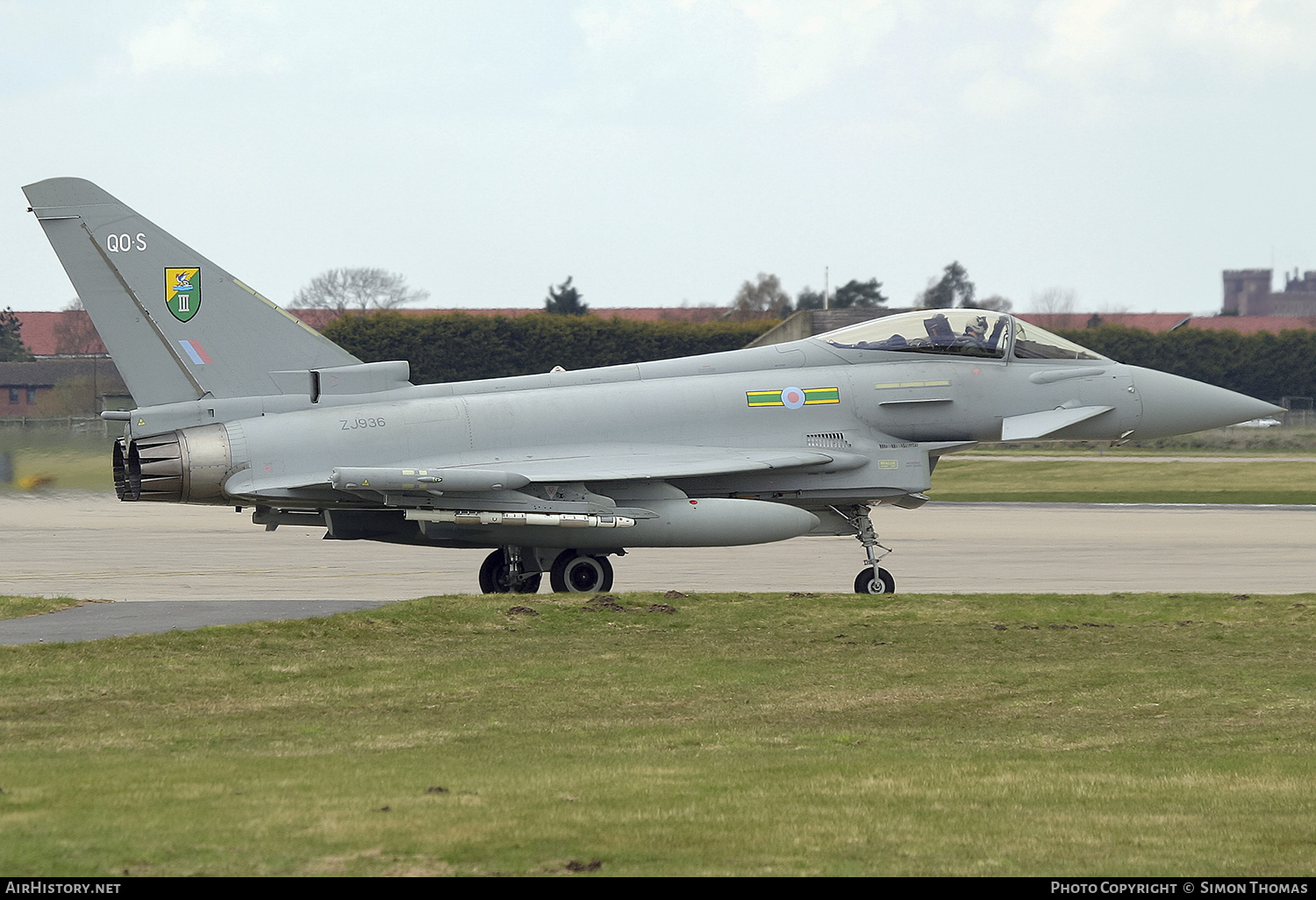 Aircraft Photo of ZJ936 | Eurofighter EF-2000 Typhoon F2 | UK - Air Force | AirHistory.net #487441