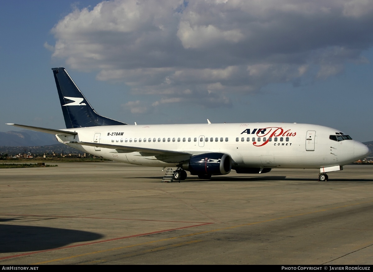 Aircraft Photo of N270AW | Boeing 737-33A | Air Plus Comet | AirHistory.net #487541