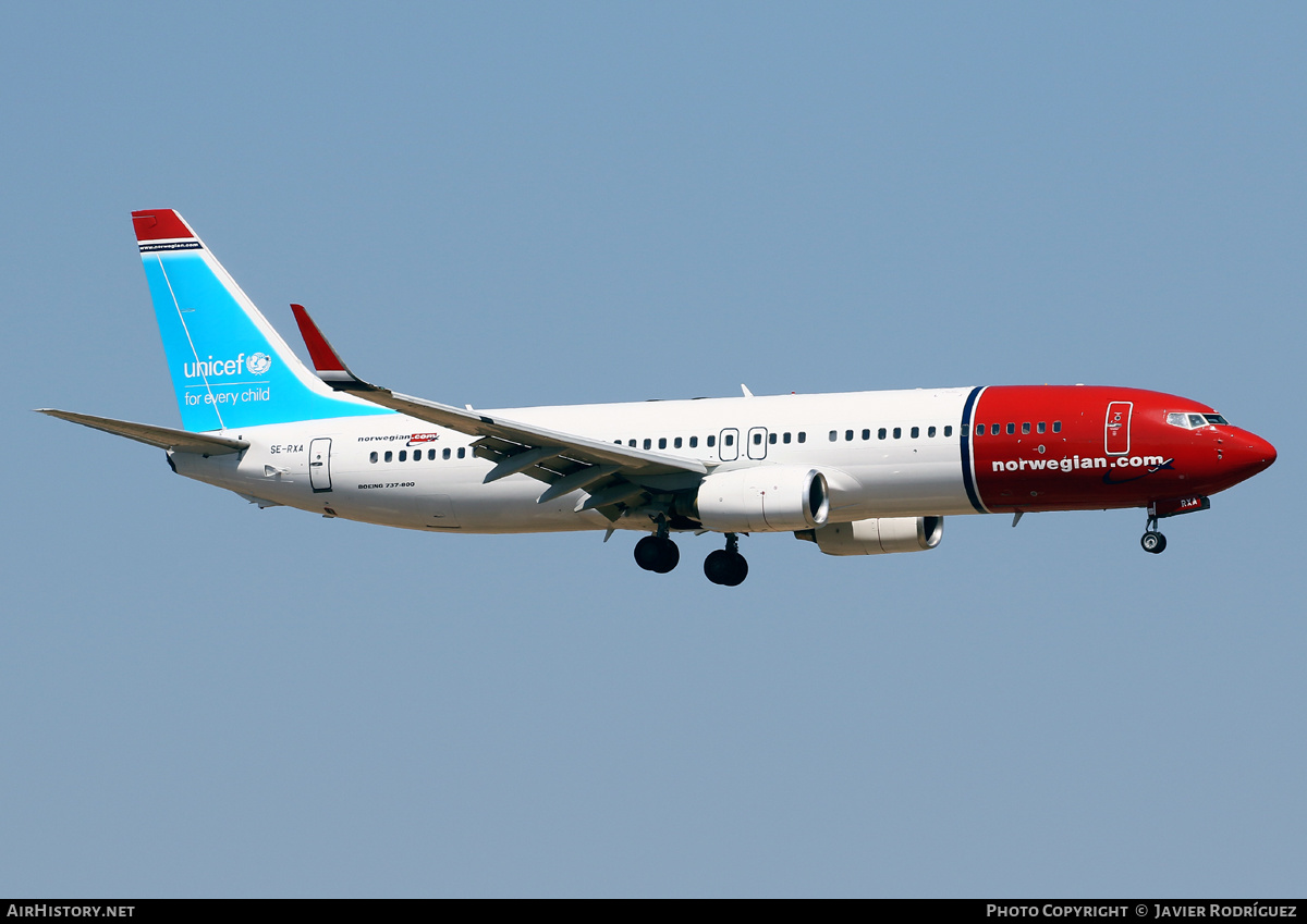 Aircraft Photo of SE-RXA | Boeing 737-84P | Norwegian | AirHistory.net #487542