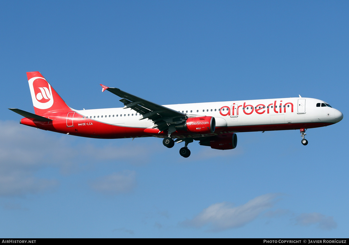 Aircraft Photo of OE-LCA | Airbus A321-211 | Air Berlin | AirHistory.net #487549