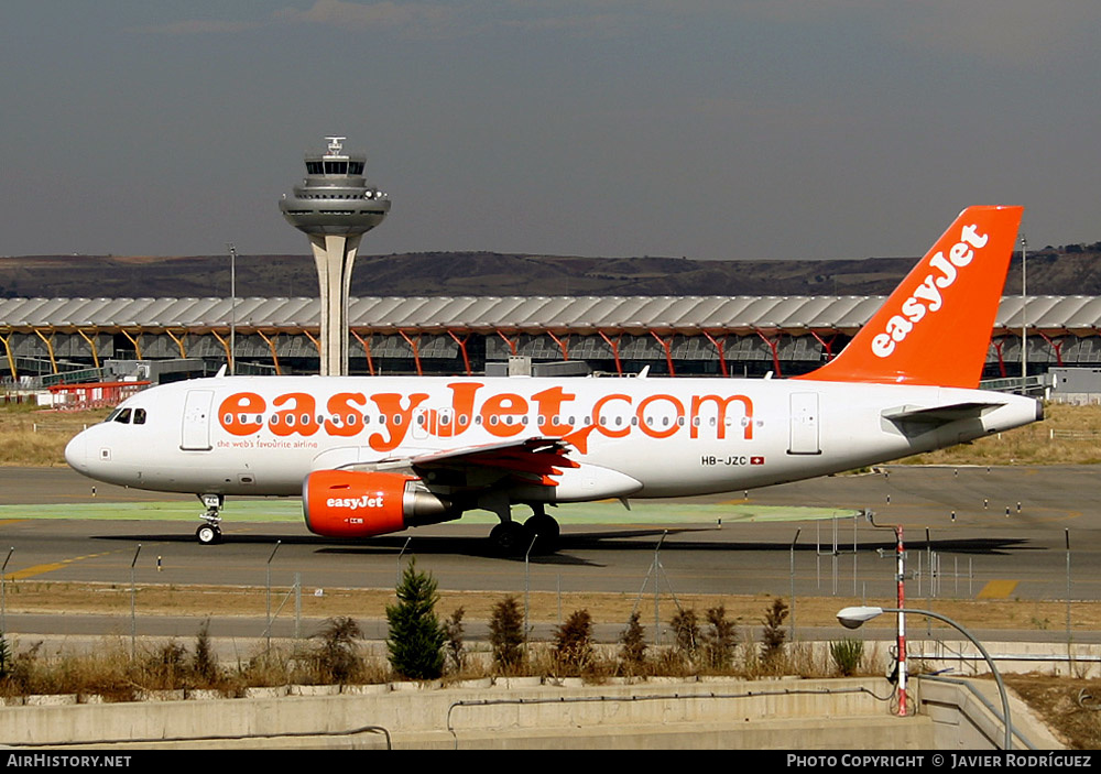 Aircraft Photo of HB-JZC | Airbus A319-111 | EasyJet | AirHistory.net #487552