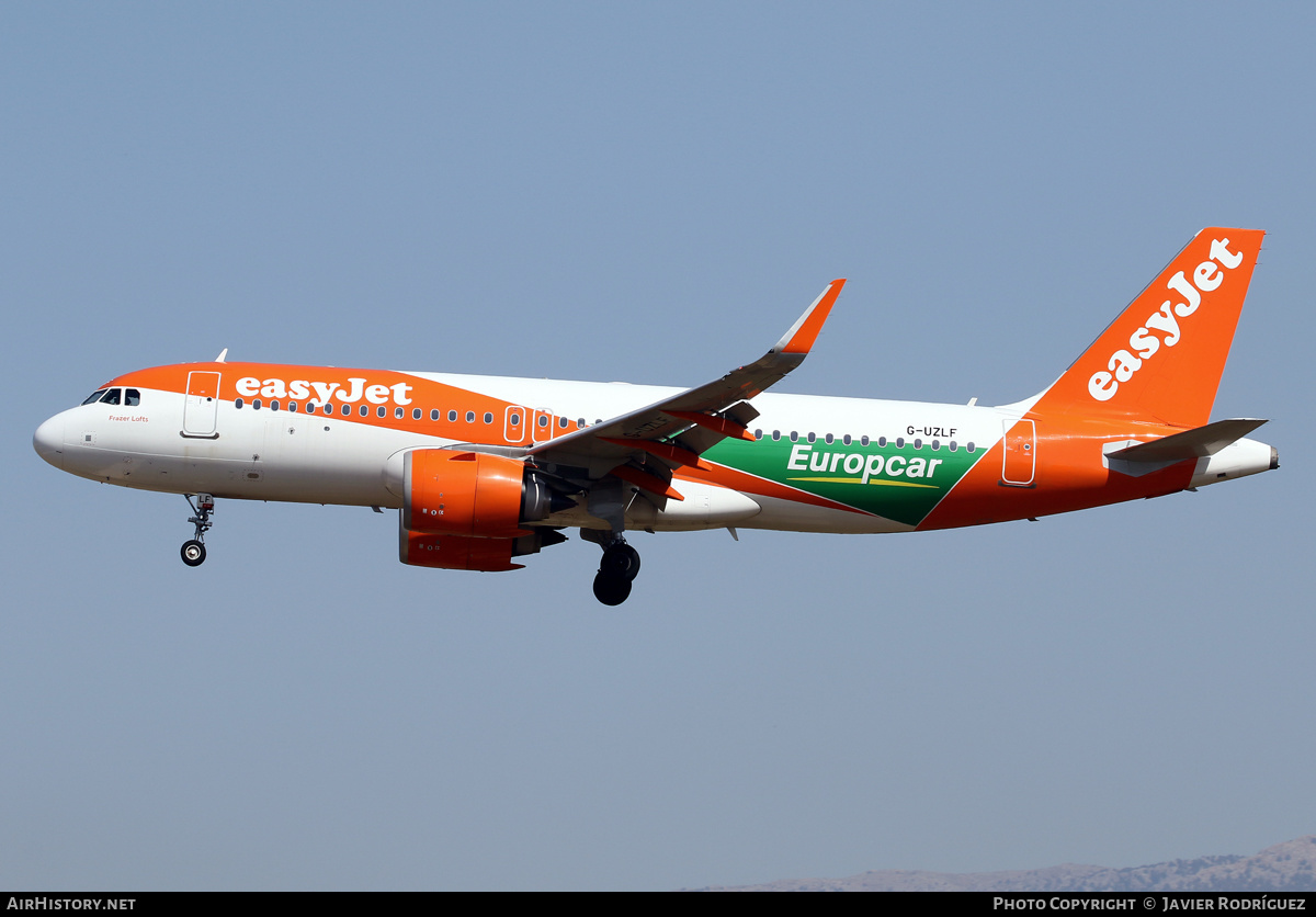 Aircraft Photo of G-UZLF | Airbus A320-251N | EasyJet | AirHistory.net #487568