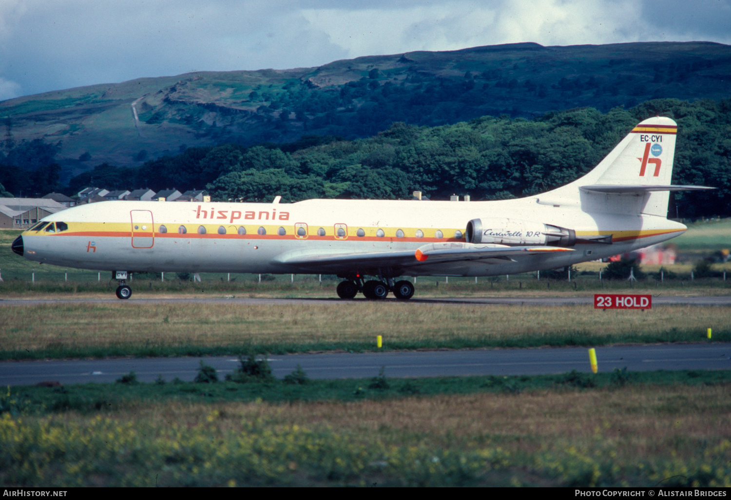 Aircraft Photo of EC-CYI | Sud SE-210 Caravelle 10B1R | Hispania Líneas Aéreas | AirHistory.net #487587
