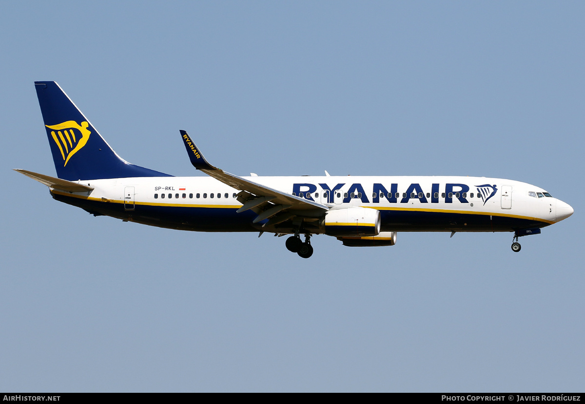 Aircraft Photo of SP-RKL | Boeing 737-800 | Ryanair | AirHistory.net #487588