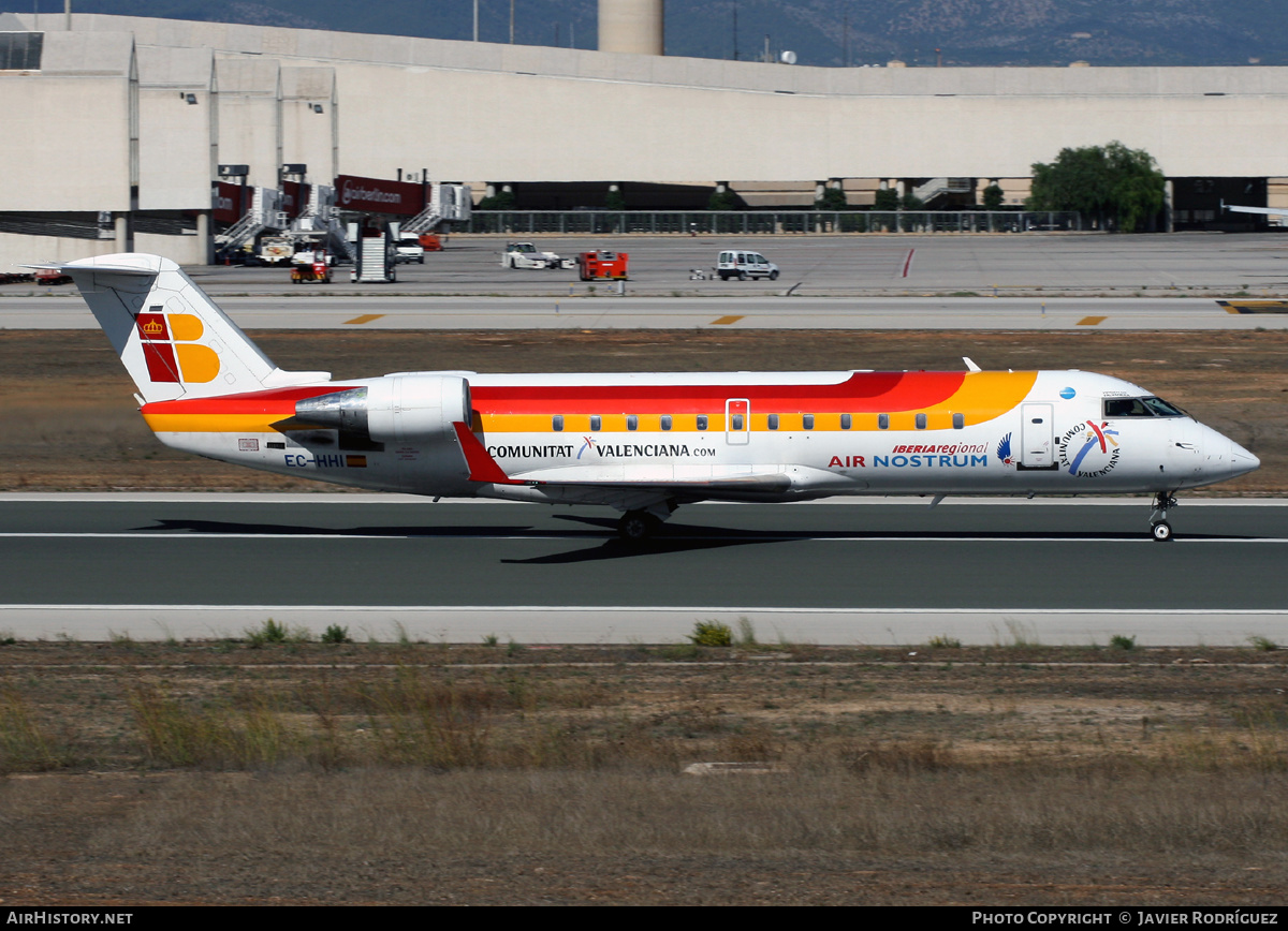 Aircraft Photo of EC-HHI | Bombardier CRJ-200ER (CL-600-2B19) | Iberia Regional | AirHistory.net #487589