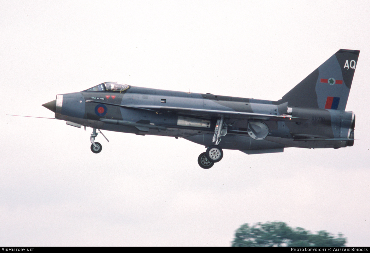 Aircraft Photo of XR716 | English Electric Lightning F3 | UK - Air Force | AirHistory.net #487611