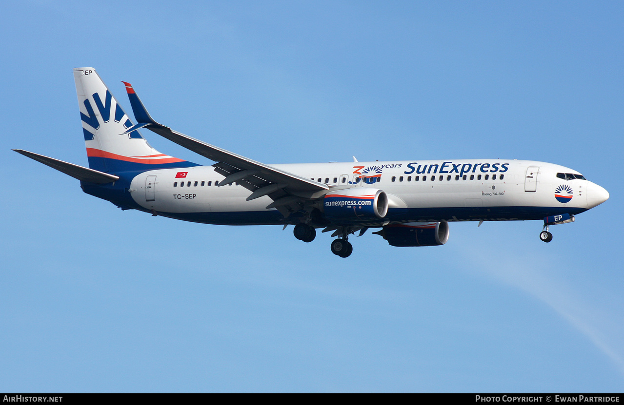 Aircraft Photo of TC-SEP | Boeing 737-8HC | SunExpress | AirHistory.net #487651