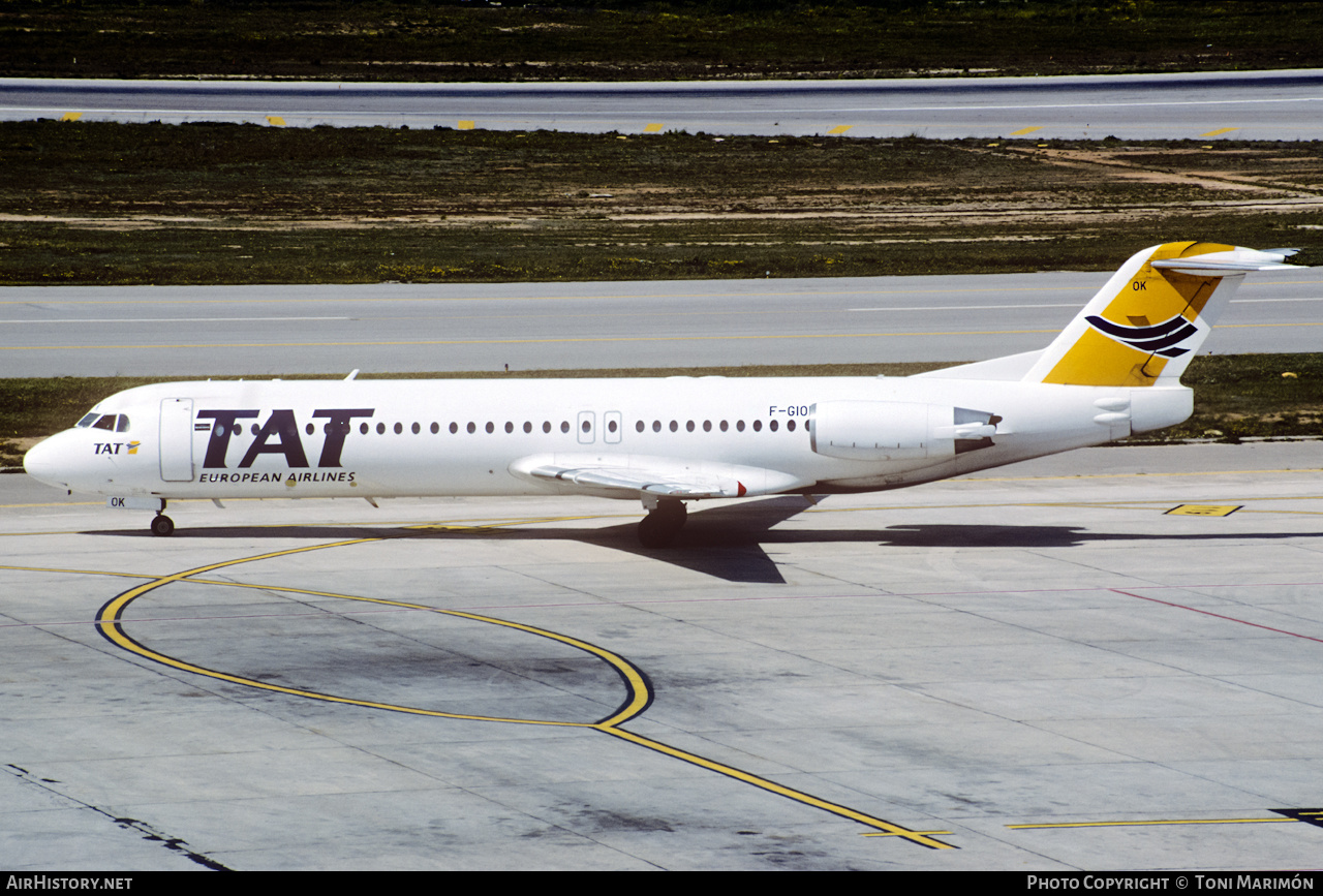 Aircraft Photo of F-GIOK | Fokker 100 (F28-0100) | TAT European Airlines | AirHistory.net #487652