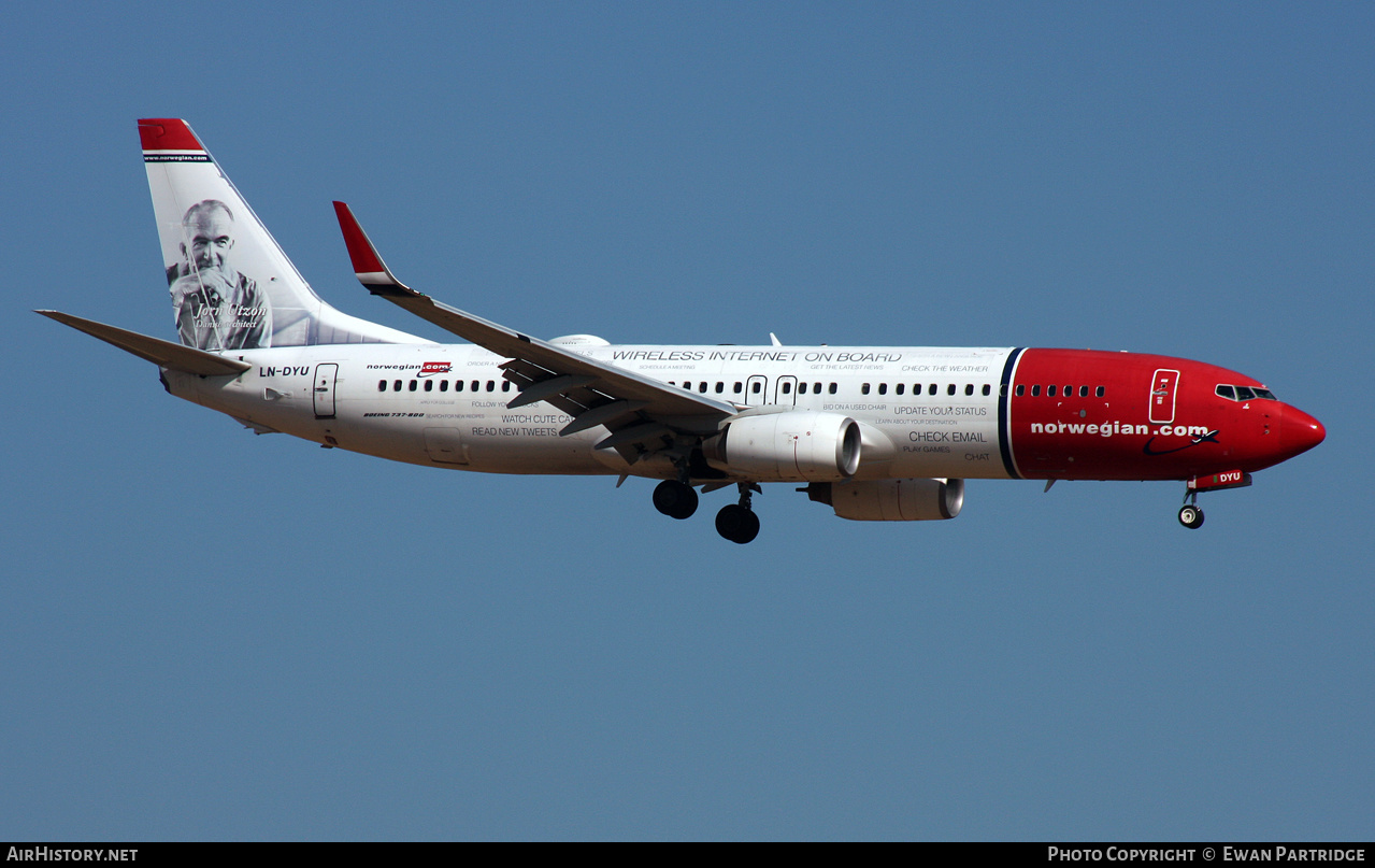 Aircraft Photo of LN-DYU | Boeing 737-8JP | Norwegian | AirHistory.net #487662
