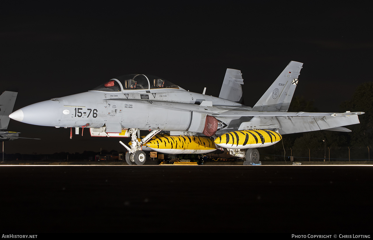 Aircraft Photo of CE.15-07 | McDonnell Douglas EF-18BM Hornet | Spain - Air Force | AirHistory.net #487690