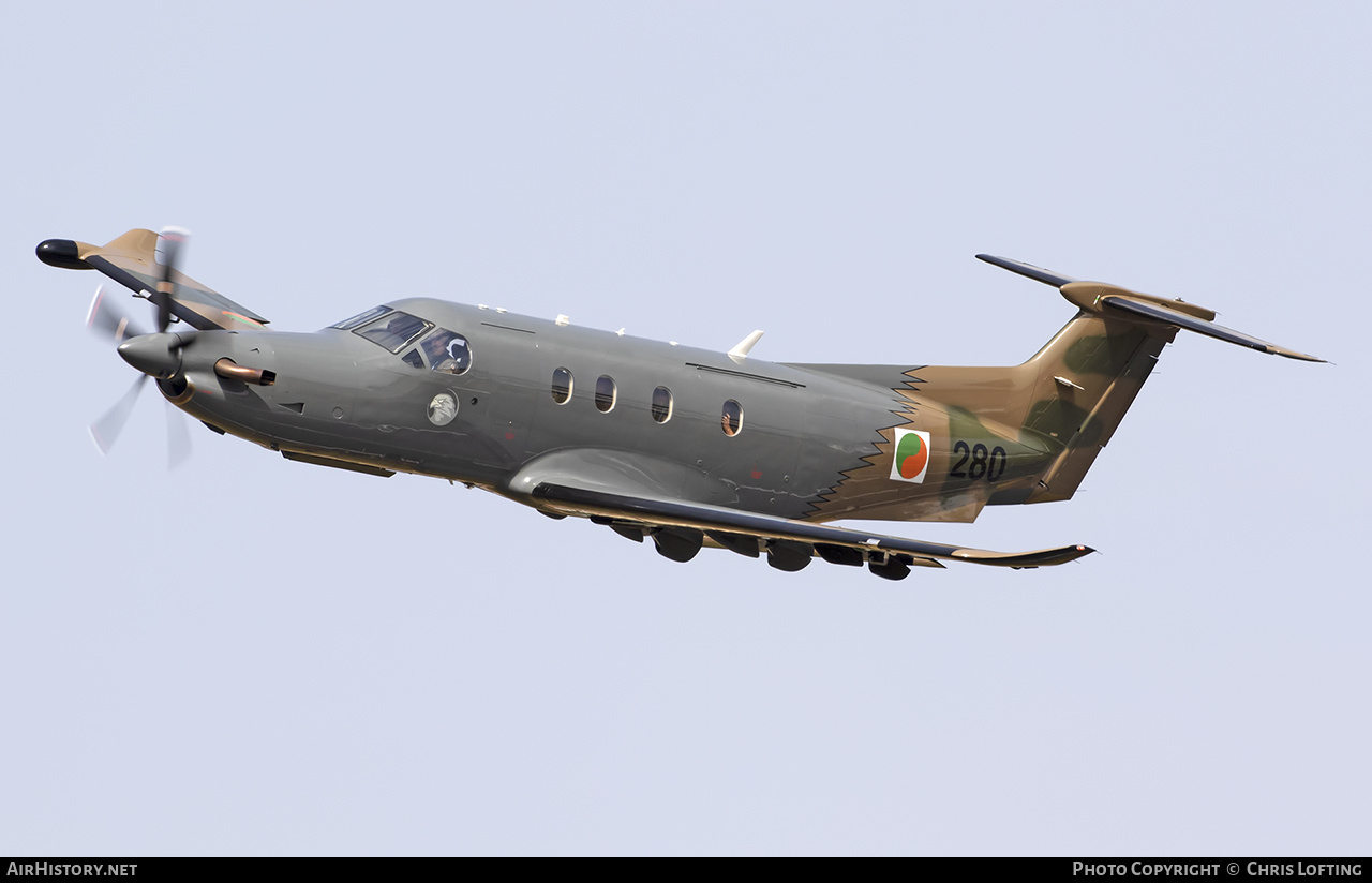 Aircraft Photo of 280 | Pilatus PC-12NG (PC-12/47E) | Ireland - Air Force | AirHistory.net #487692