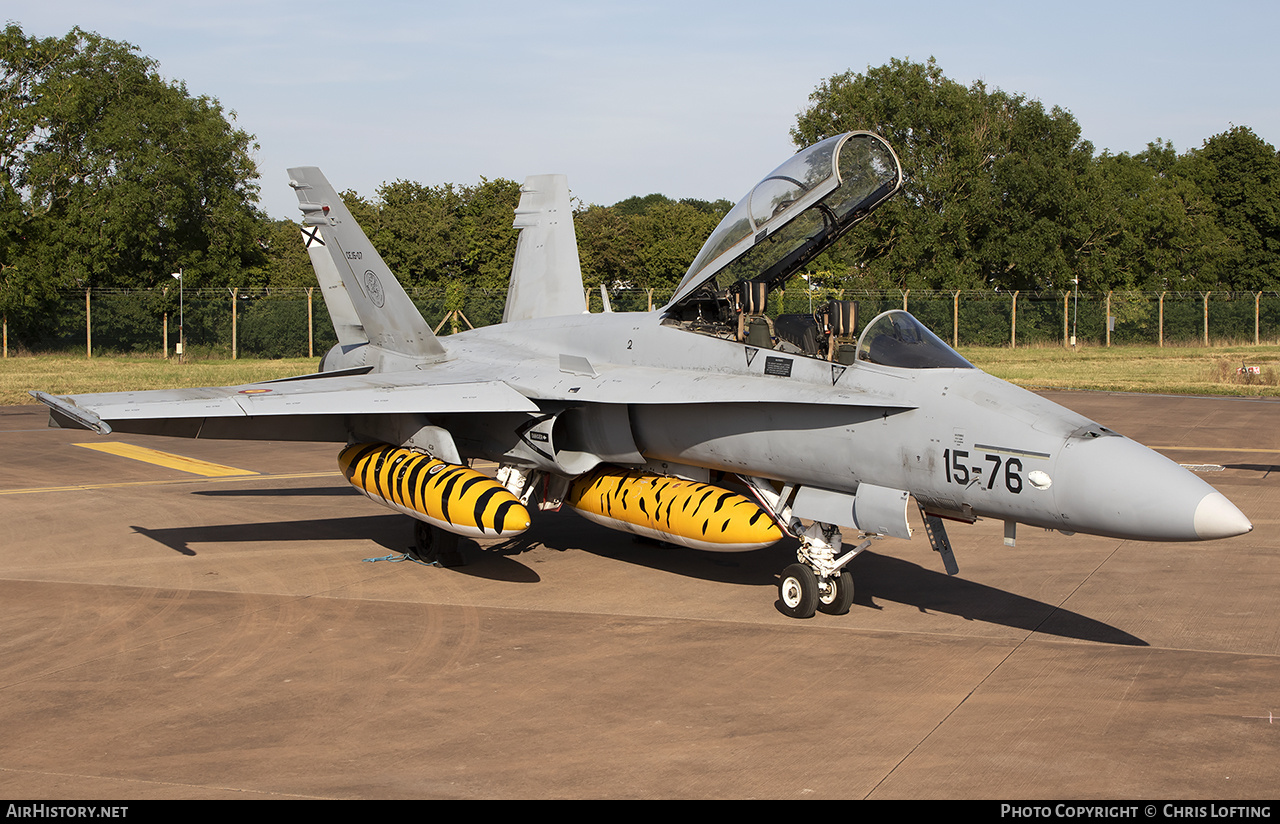 Aircraft Photo of CE.15-07 | McDonnell Douglas EF-18BM Hornet | Spain - Air Force | AirHistory.net #487704