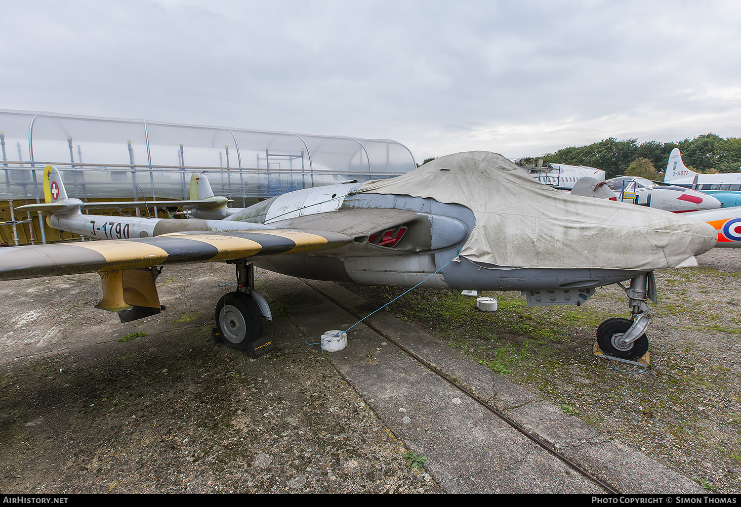 Aircraft Photo of J-1790 | De Havilland D.H. 112 Venom FB54 | Switzerland - Air Force | AirHistory.net #487735