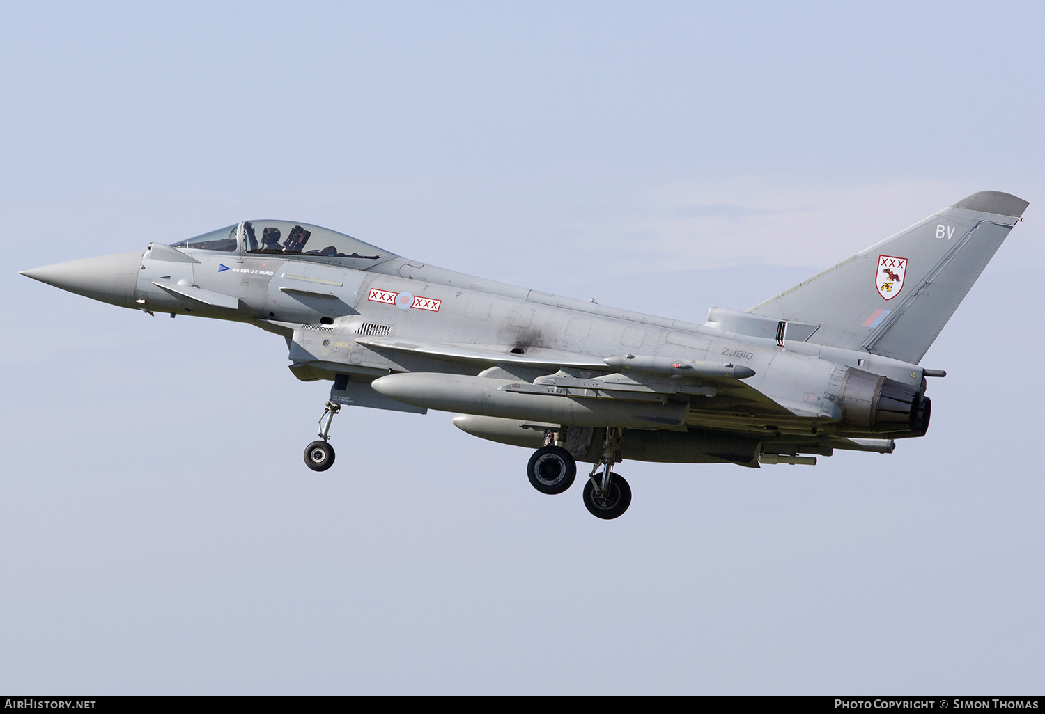 Aircraft Photo of ZJ910 | Eurofighter EF-2000 Typhoon FGR4 | UK - Air Force | AirHistory.net #487737