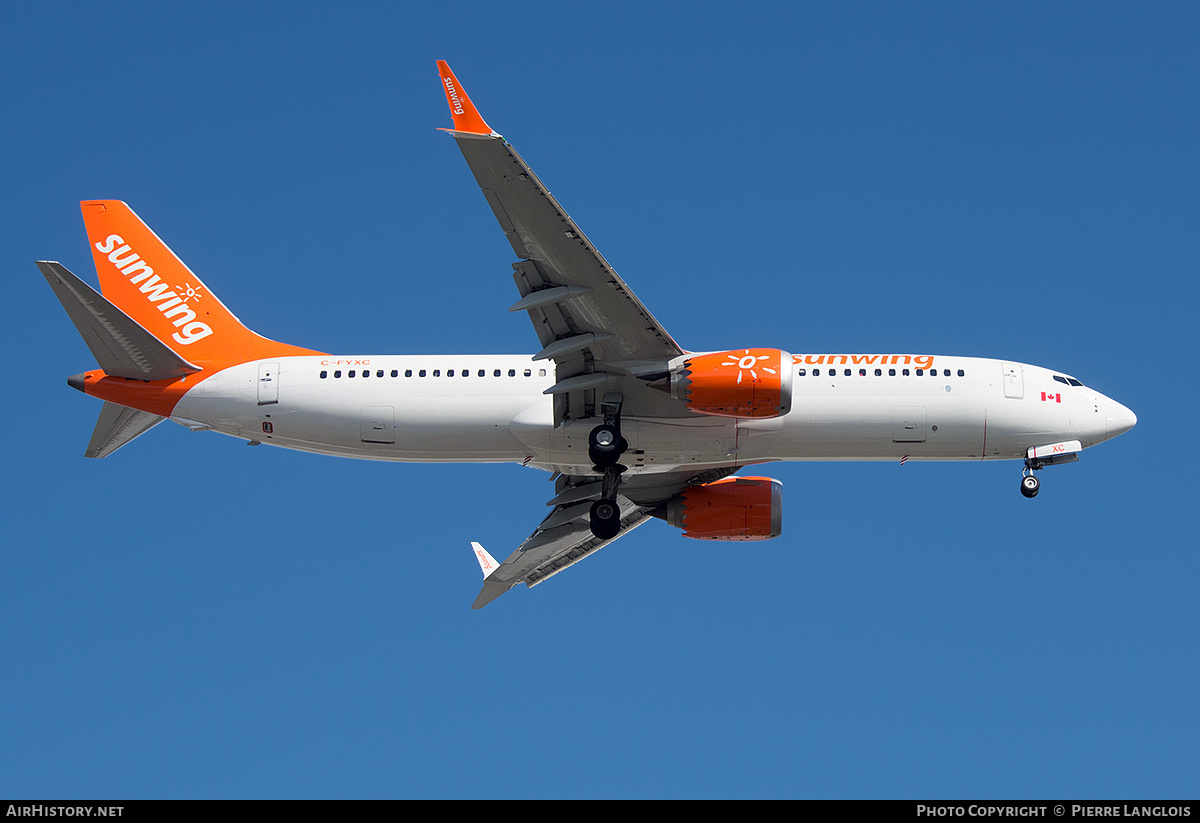 Aircraft Photo of C-FYXC | Boeing 737-8 Max 8 | Sunwing Airlines | AirHistory.net #487812