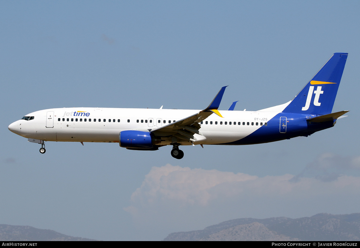 Aircraft Photo of OY-JZS | Boeing 737-8K5 | Jettime | AirHistory.net #487828