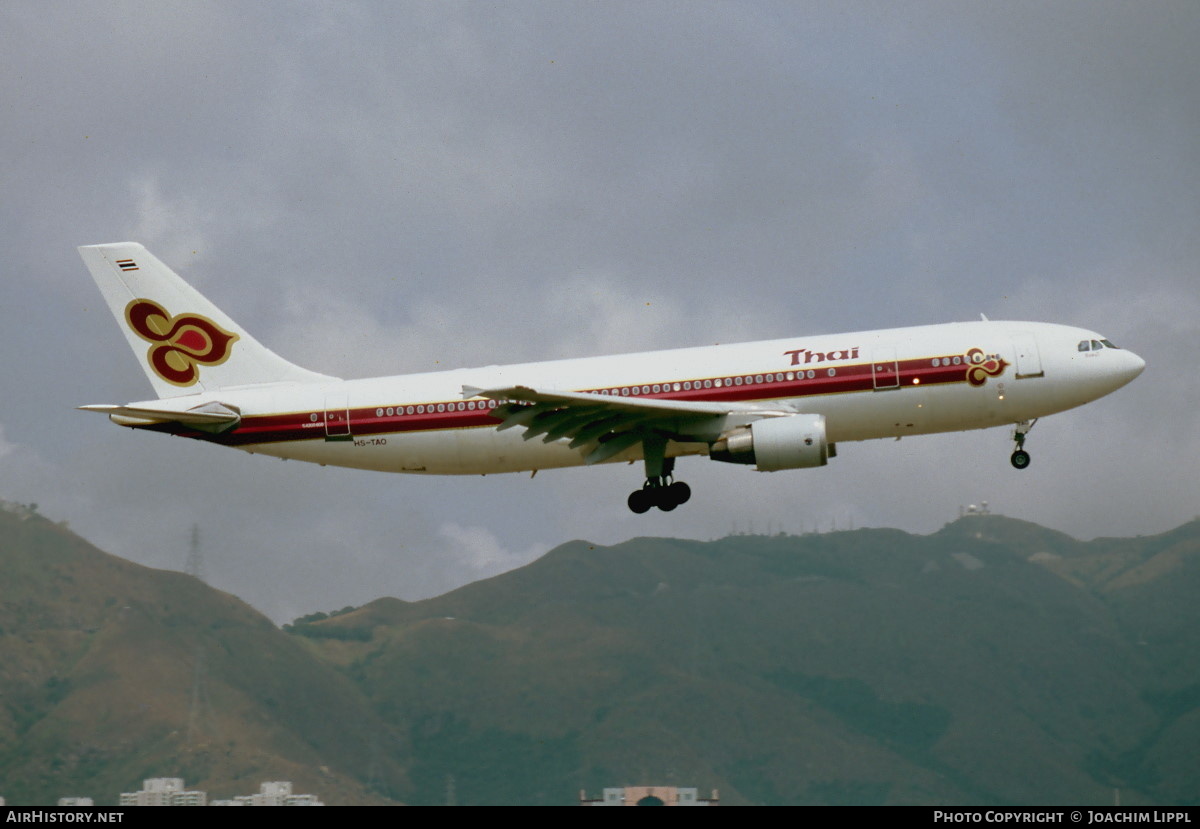 Aircraft Photo of HS-TAO | Airbus A300B4-622R | Thai Airways International | AirHistory.net #487864