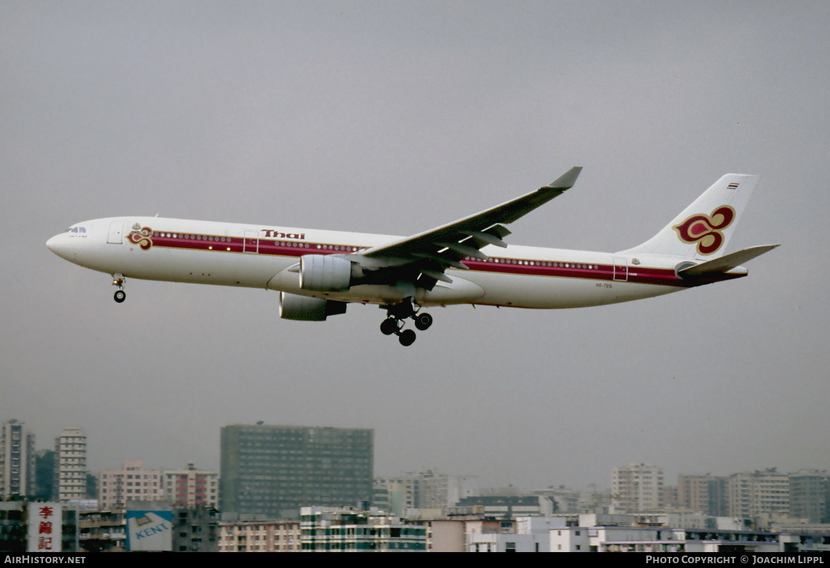 Aircraft Photo of HS-TEG | Airbus A330-321 | Thai Airways International | AirHistory.net #487875