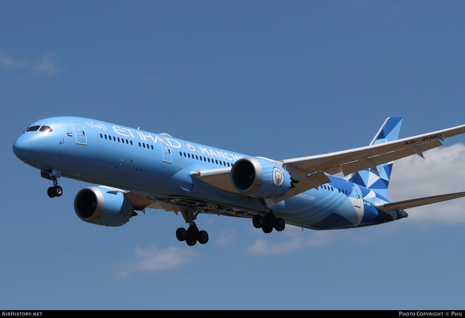 Aircraft Photo of A6-BND | Boeing 787-9 Dreamliner | Etihad Airways | AirHistory.net #487924