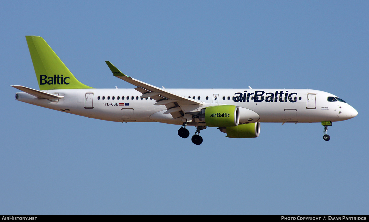 Aircraft Photo of YL-CSE | Airbus A220-371 (BD-500-1A11) | AirBaltic | AirHistory.net #488001