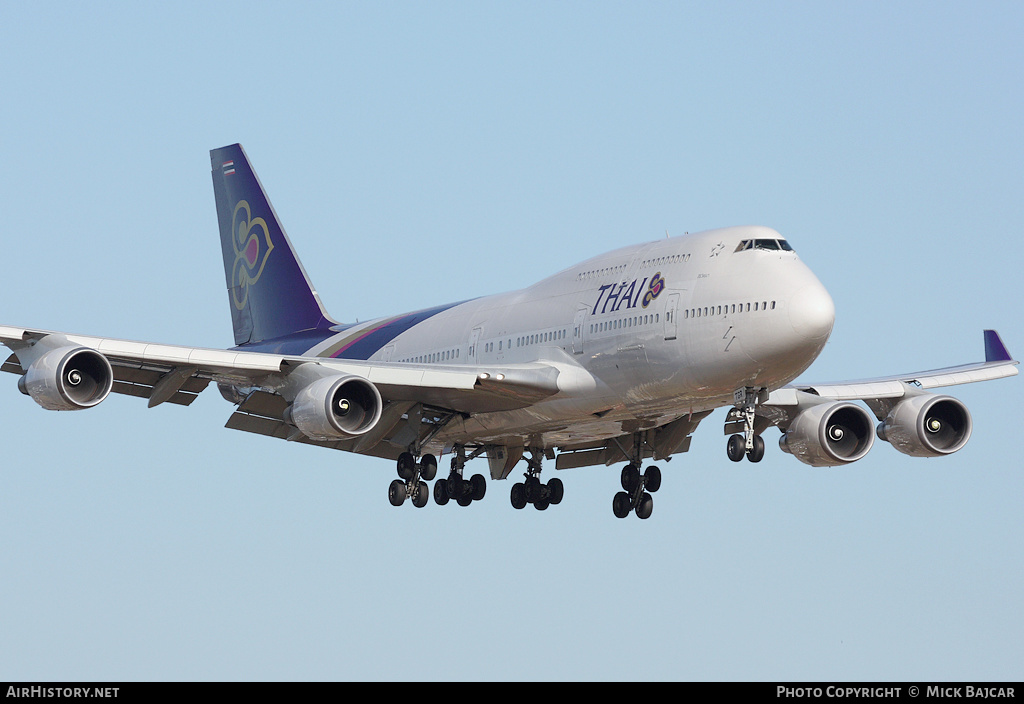 Aircraft Photo of HS-TGR | Boeing 747-4D7 | Thai Airways International | AirHistory.net #488049