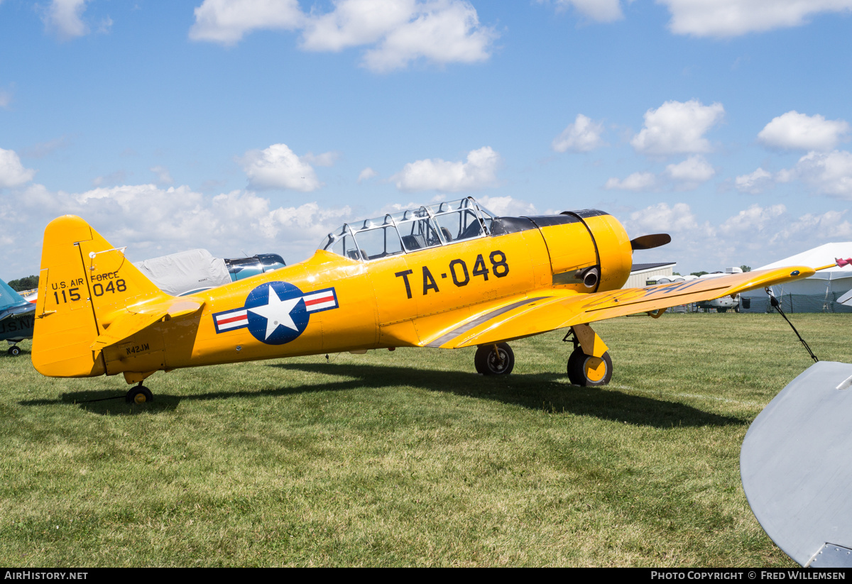 Aircraft Photo of N42JM / 115048 | North American T-6G Texan | USA - Air Force | AirHistory.net #488063