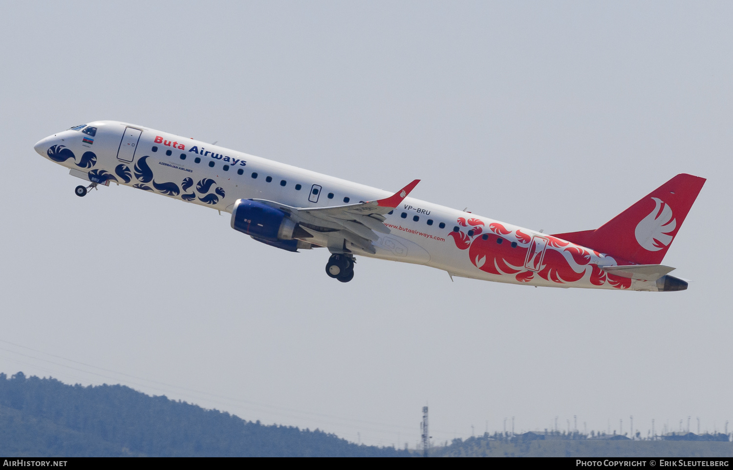 Aircraft Photo of VP-BRU | Embraer 190AR (ERJ-190-100IGW) | Buta Airways | AirHistory.net #488104